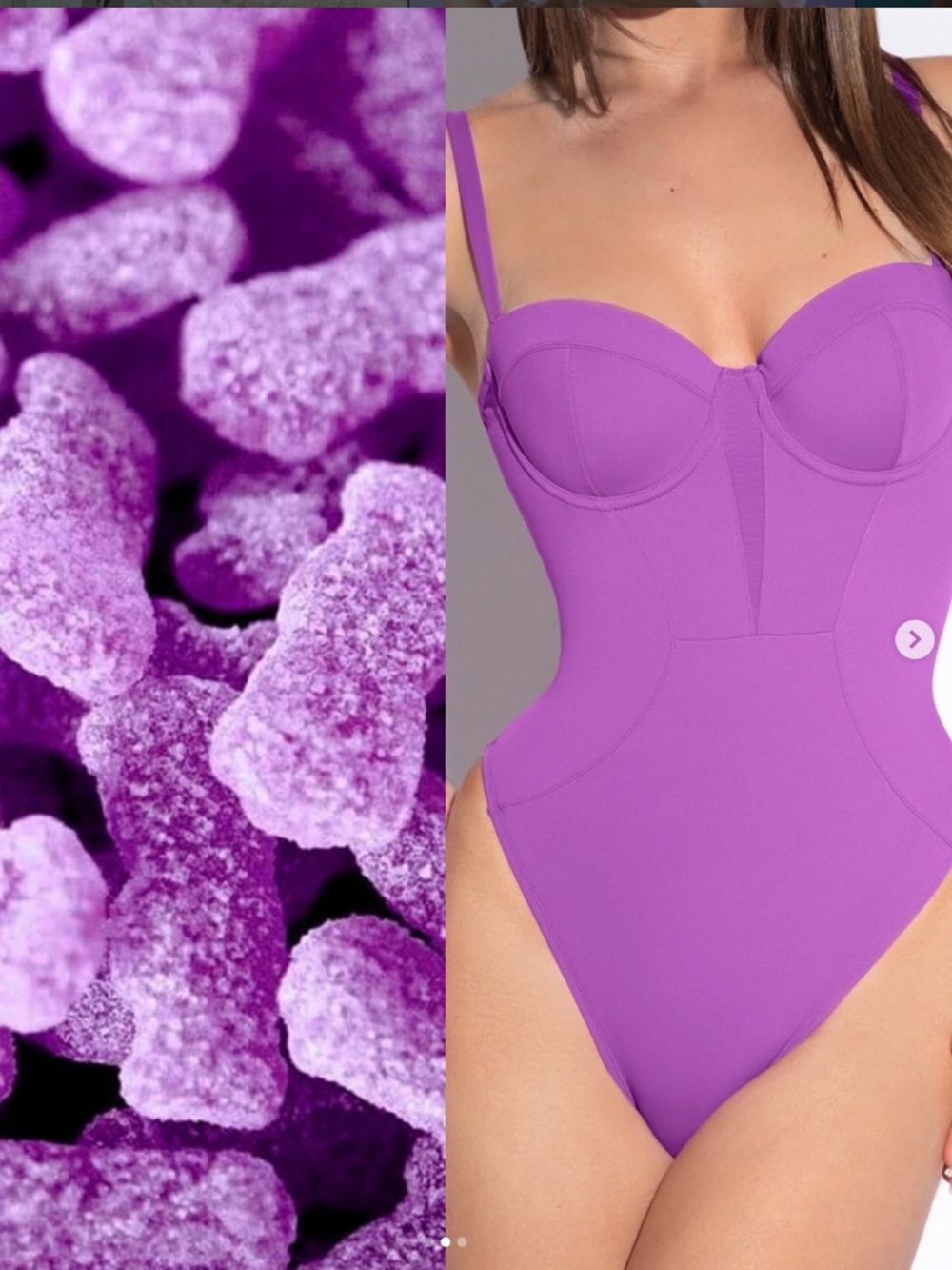 TA3 Brazilian Bombshell Swimsuit M XLong Purple Plum Sculpting One Piece NWT